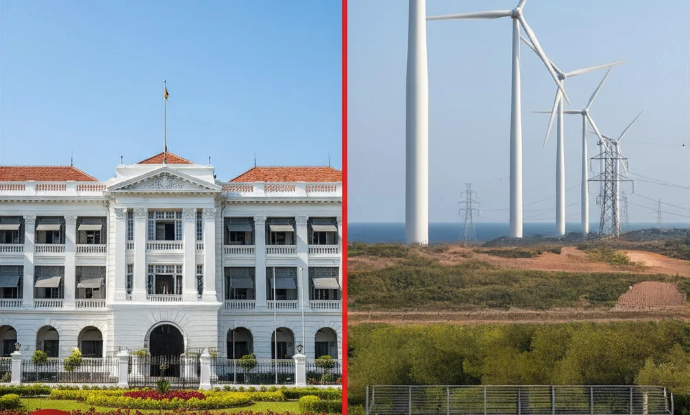 இலங்கை அரசின் புதிய செயல்திறன் நகர்வுகள்: கட்டிடங்கள் மறுசீரமைப்பு, குறைந்த விலை காற்றாலை மின்சாரம்