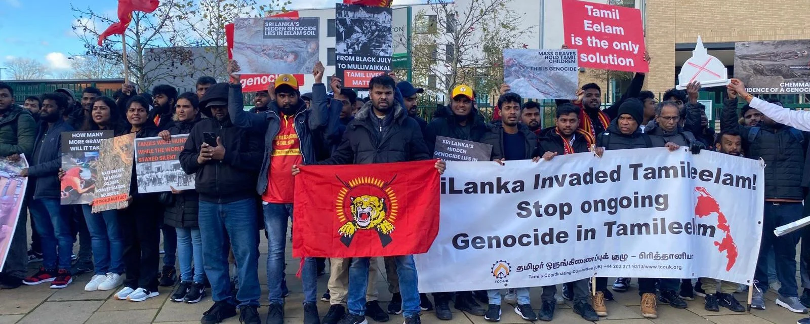 லண்டனில் ஜே.வி.பி.க்கு இரட்டை வரவேற்பு: ஒருபுறம் ஆவேசப் போராட்டம், மறுபுறம் இணக்கப் பேச்சுவார்த்தை!