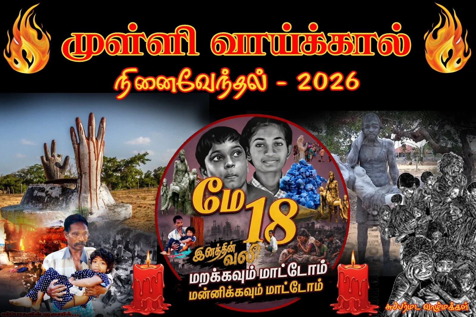 யாழ்ப்பாணத்தில் முள்ளிவாய்க்கால் நினைவுப் பதாகை சிறிலங்கா காவல்துறையினரால் பலவந்தமாக அகற்றம்: தமிழ் இளைஞருக்கு அச்சுறுத்தல்